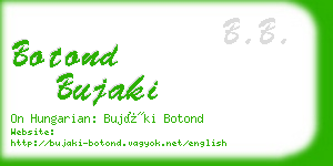 botond bujaki business card